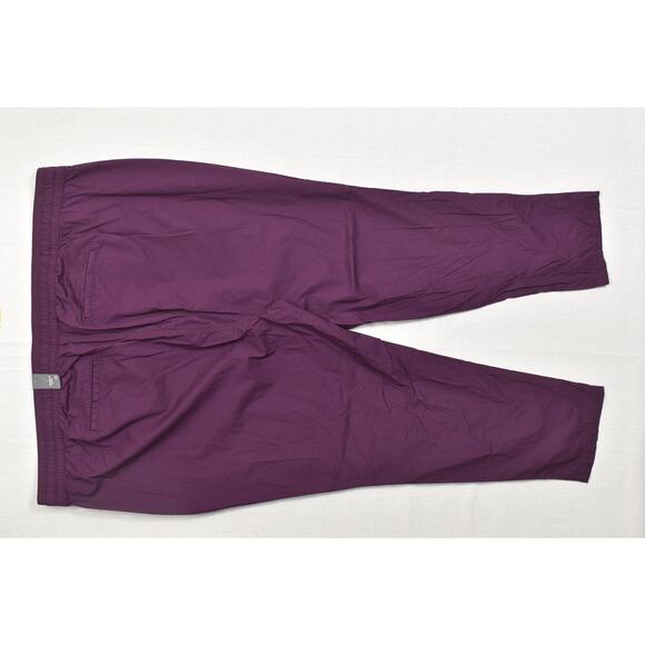 NEW Torrid 4TIE Poplin Pant Plus Size 5X Purple Pull On Drawstring NEW NWT - Picture 2 of 8